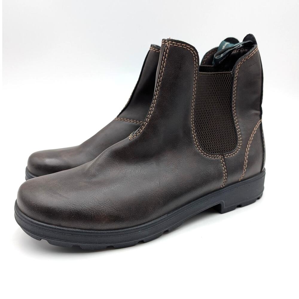 Eastland Cyrus Chelsea Ankle Boots Round Toe Men's Dark Brown Size US10D EU44